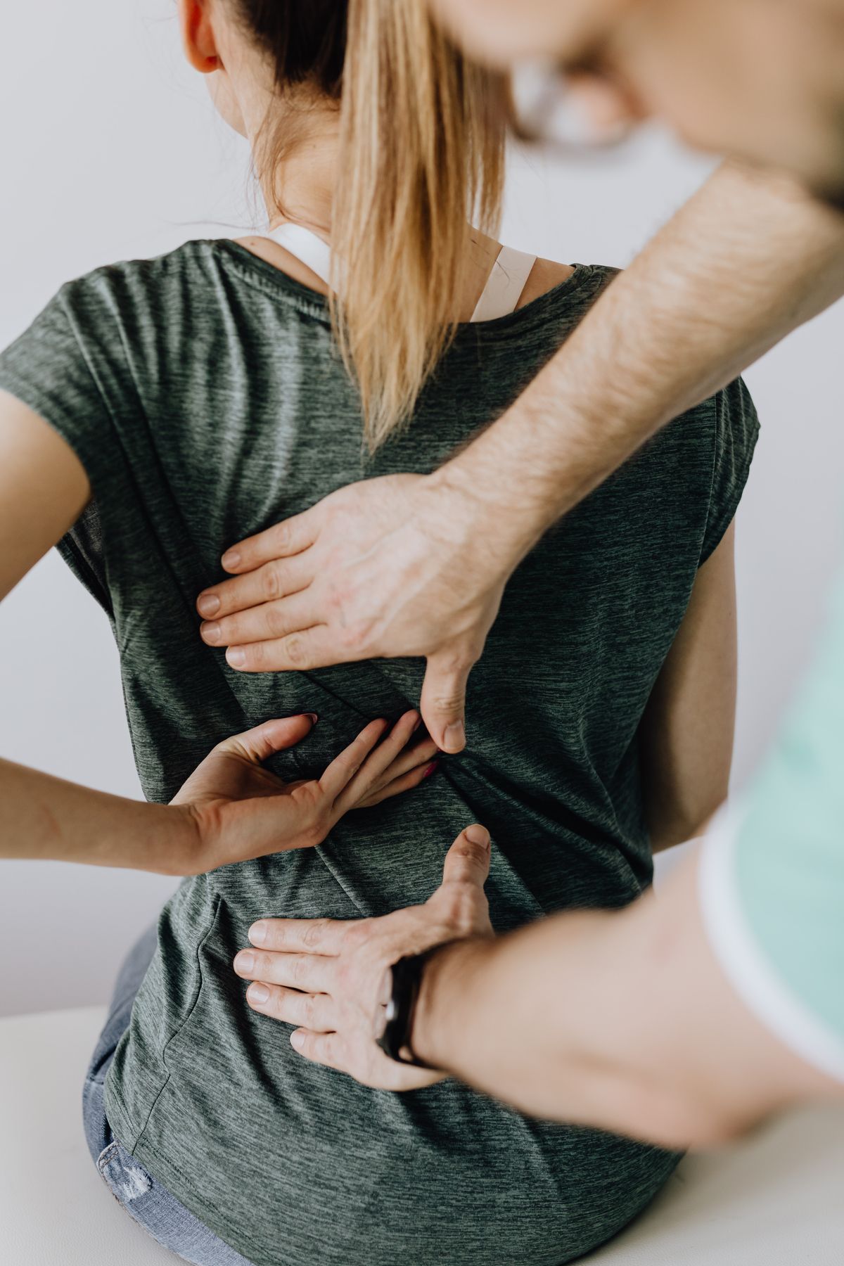 Chiropractic care assessment of a patient’s lower back